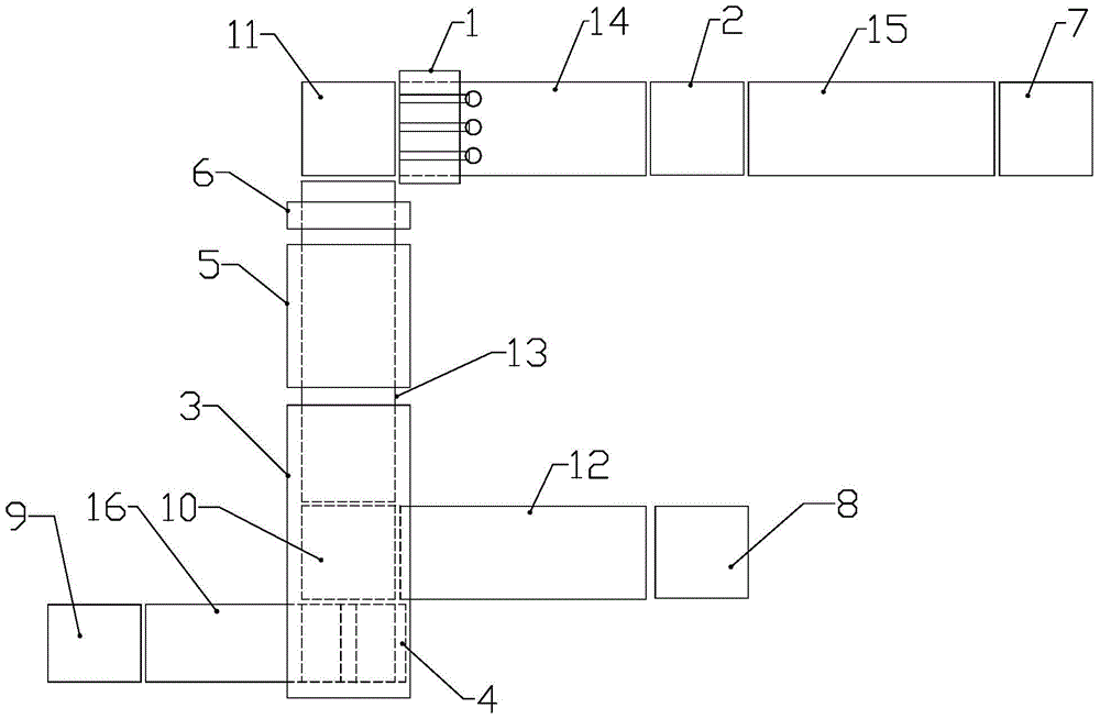 Plastic concrete small component automatic production line