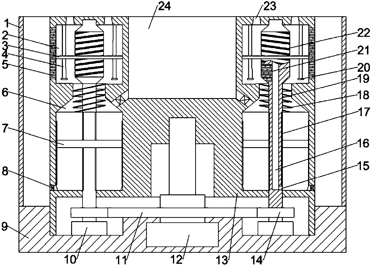 Squeezing device and method for squeezing tea seed oil