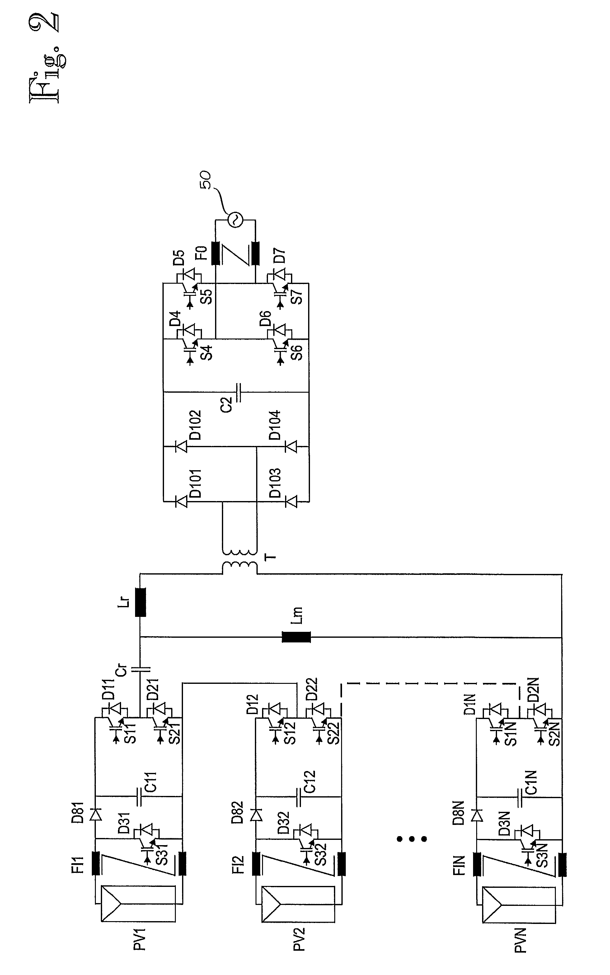 Method for controlling single-phase DC/AC converters and converter arrangement