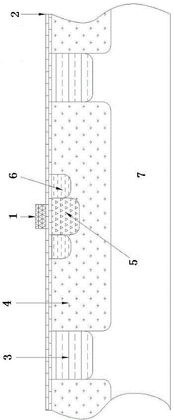 Anti-dispersion structure and manufacturing process of electron multiplying charge-coupled device