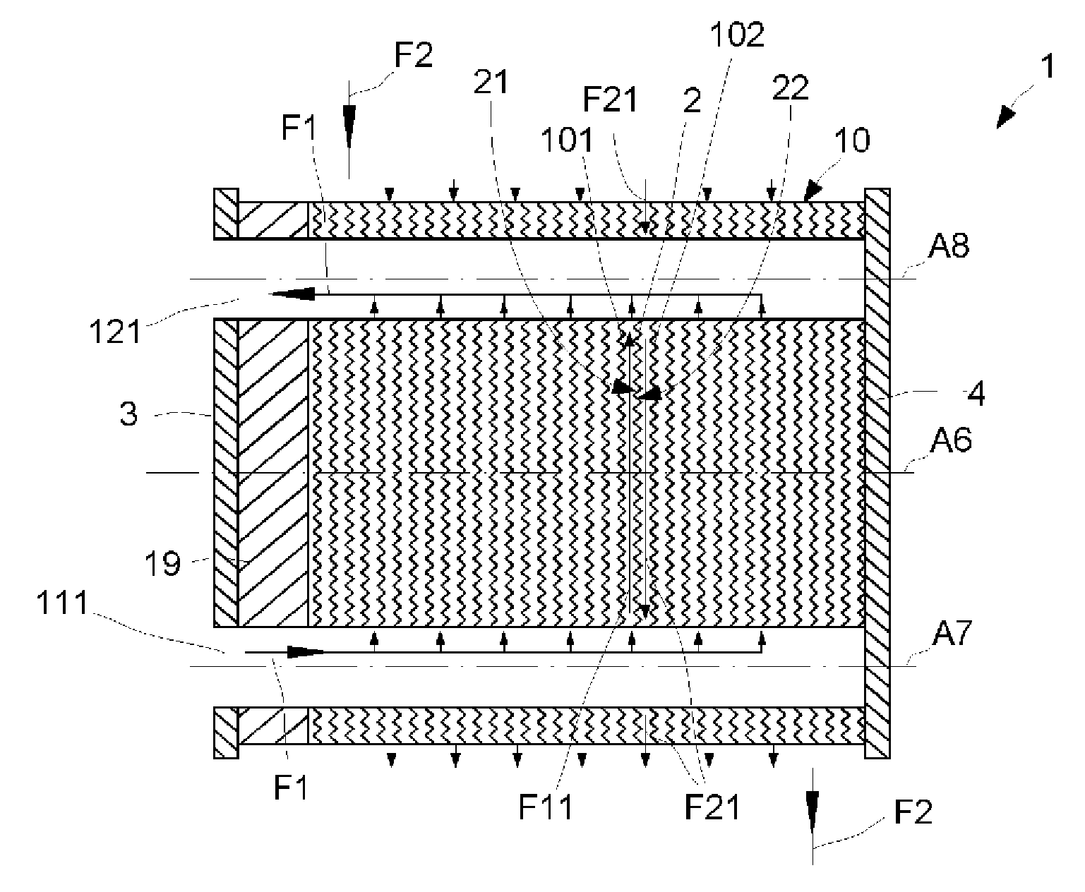 Heat transfer plate for a plate-and-shell heat exchanger