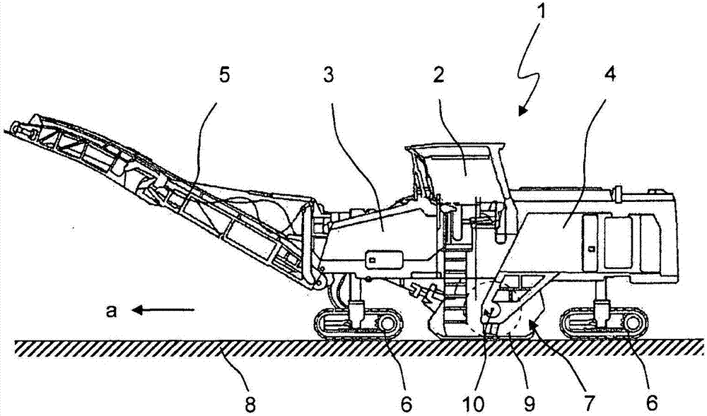 Tool system for ground milling machine and the ground milling machine comprising the tool system