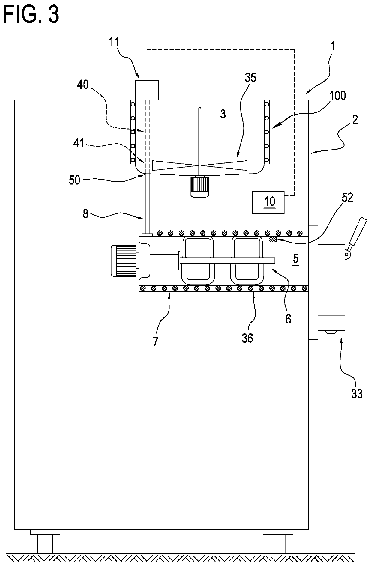 Machine for making liquid or semi-liquid food products and method of operating the machine