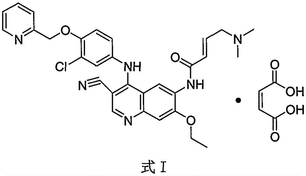 Preparation method of antineoplastic drug maleic acid neratinib