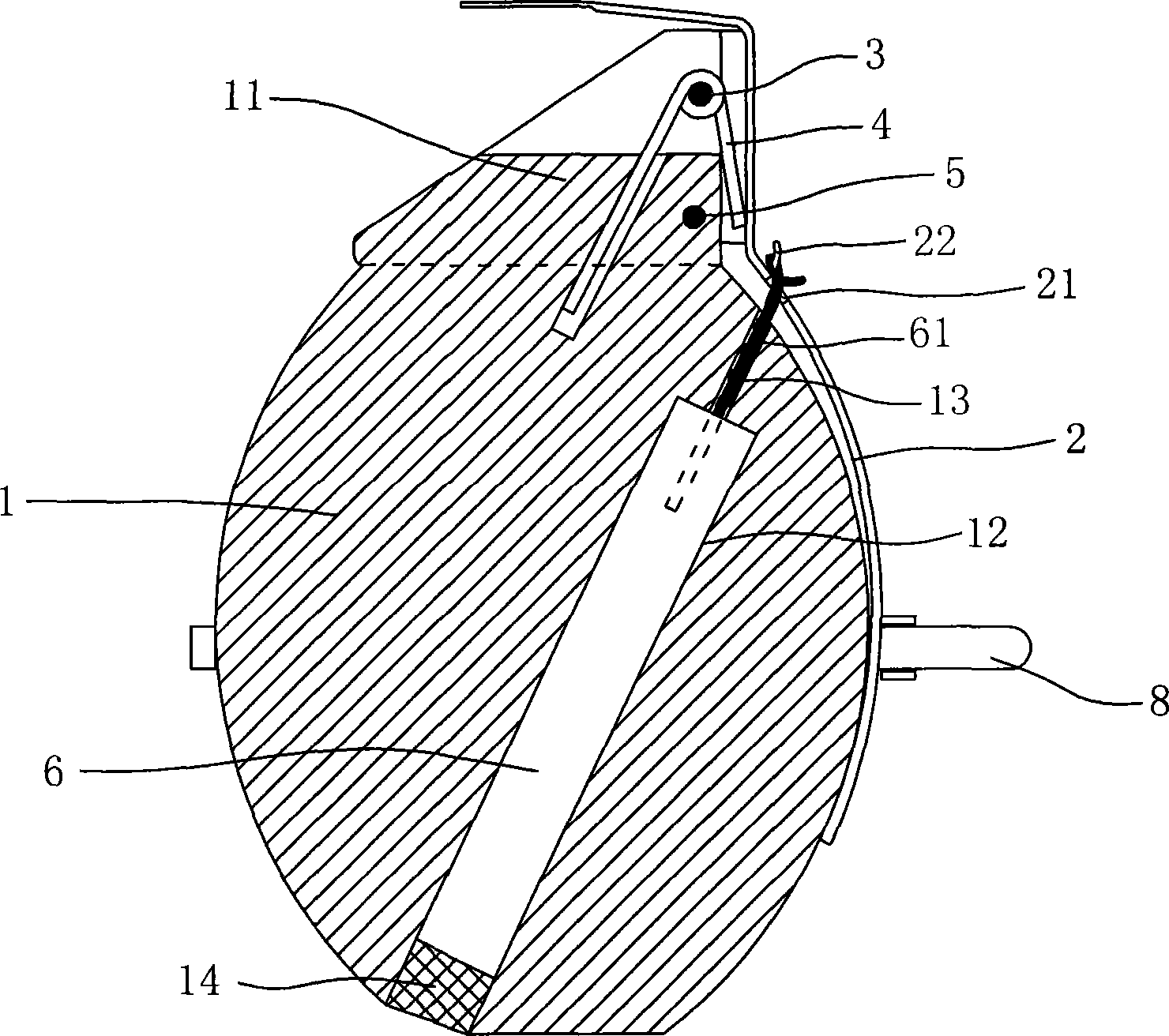 Steel ball free simulated antitank grenade for training