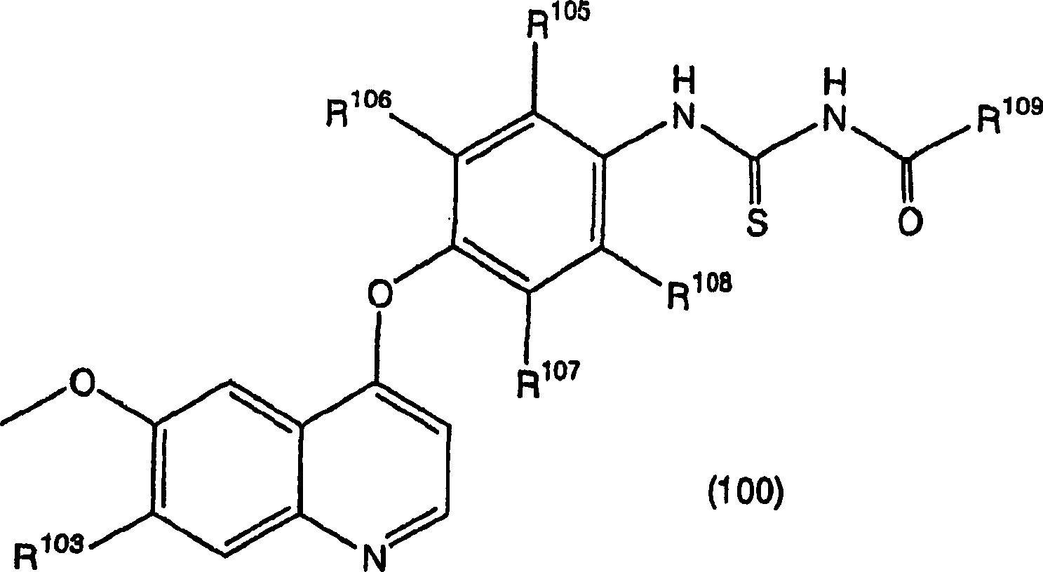Quinoline derivative and quinazoline derivative inhibiting self-phosphorylation of hepatocytus proliferator receptor and medicinal composition containing the same