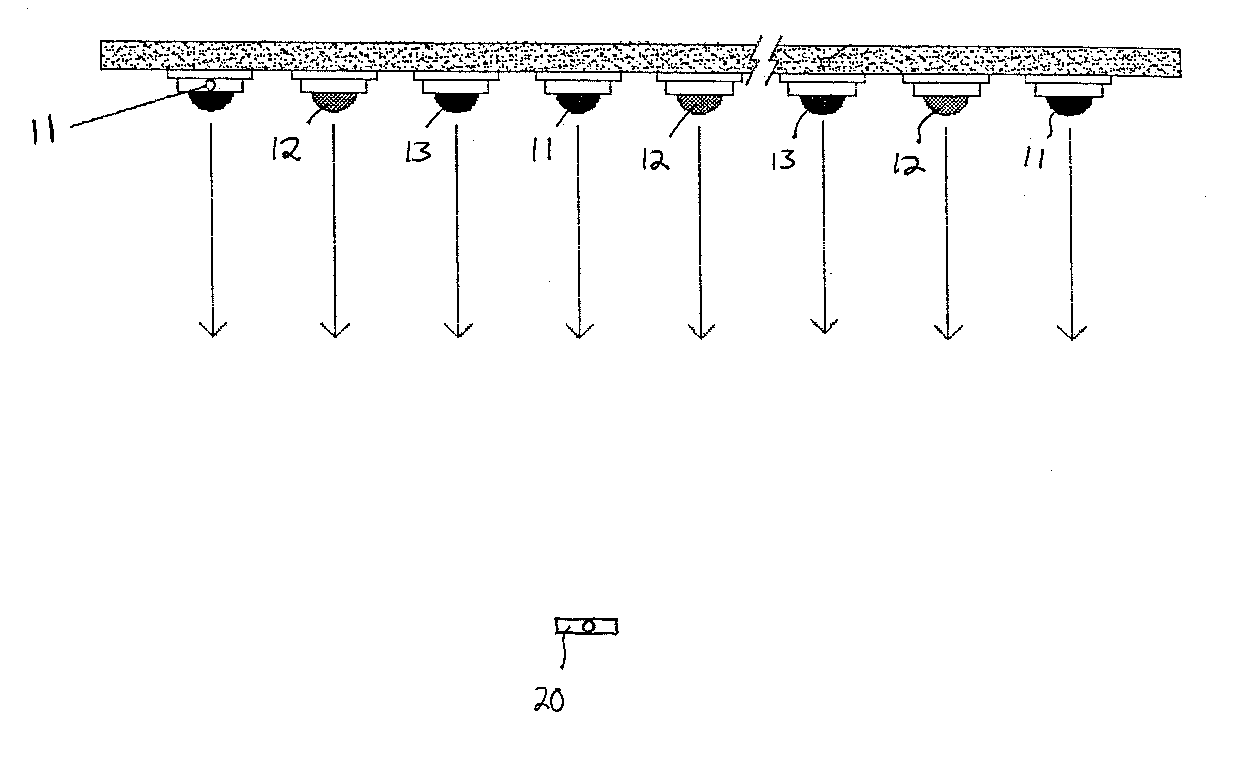 Lighting device with color control, and method of lighting