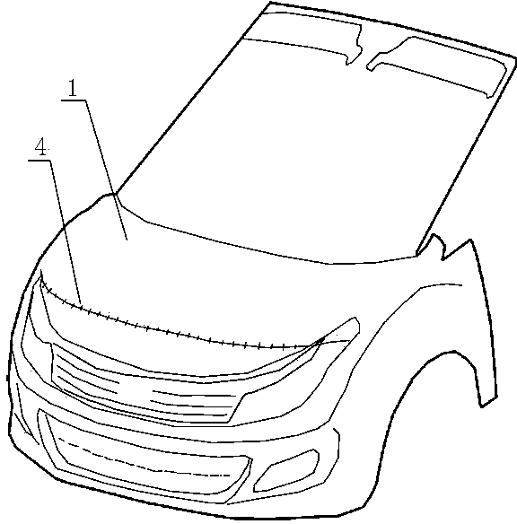 Marking device for pedestrian protection test