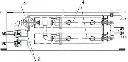 Fracturing backflow liquid finely-filtering device and method