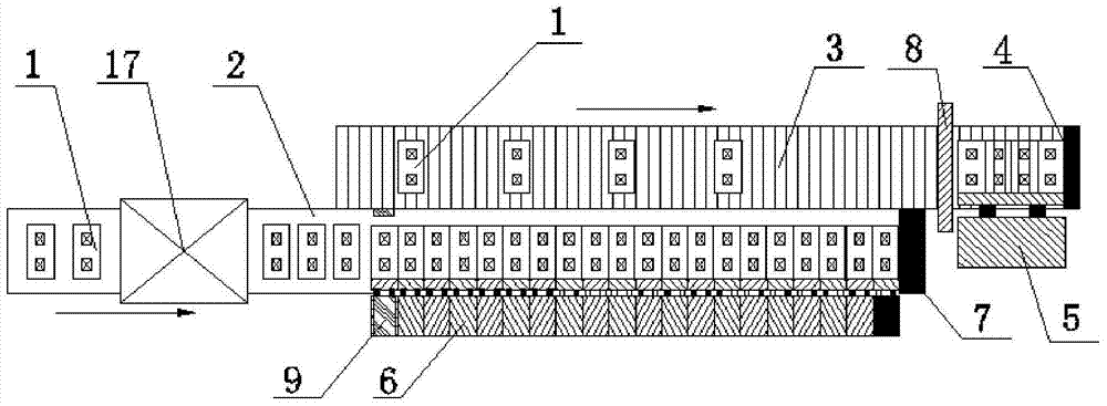 A fully automatic assembly line battery assembly system based on rapid and continuous detection