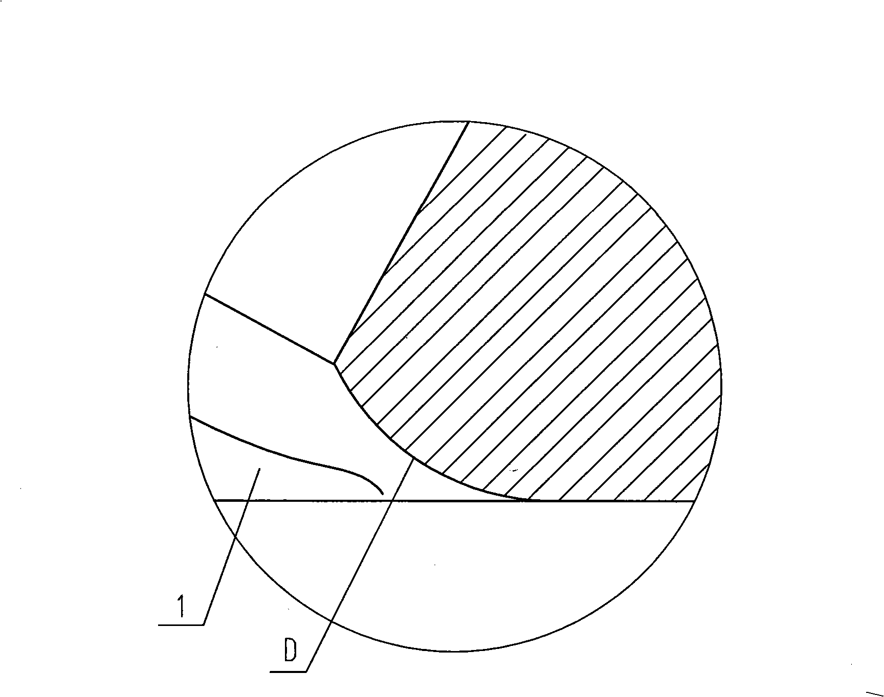 Engine cylinder lid burning compartment structure