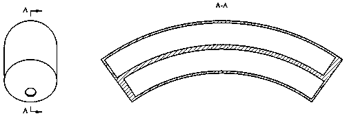 Kangaroo-leg-imitating suspension with arc-shaped shock absorbers