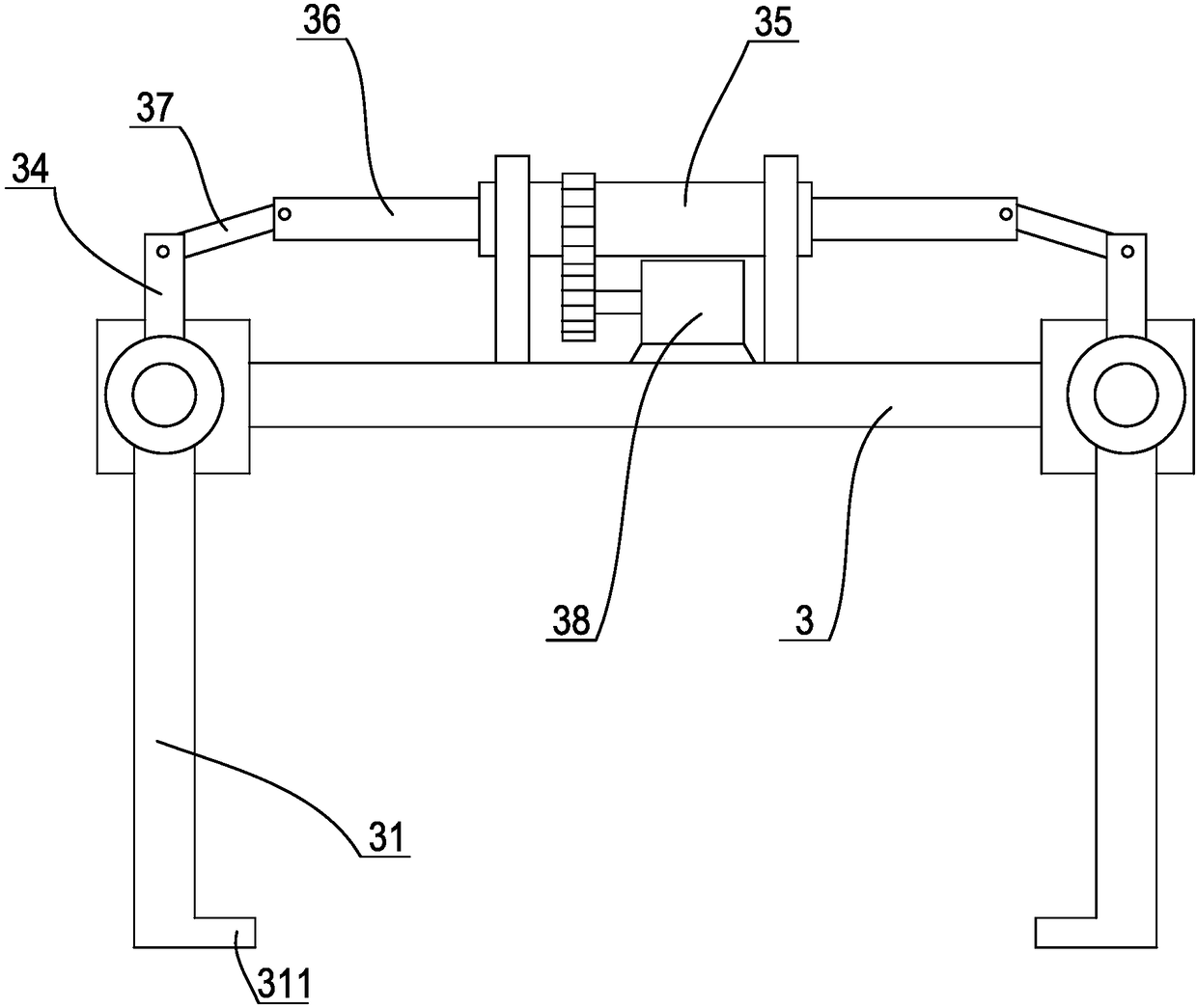 An engine assembly transfer device