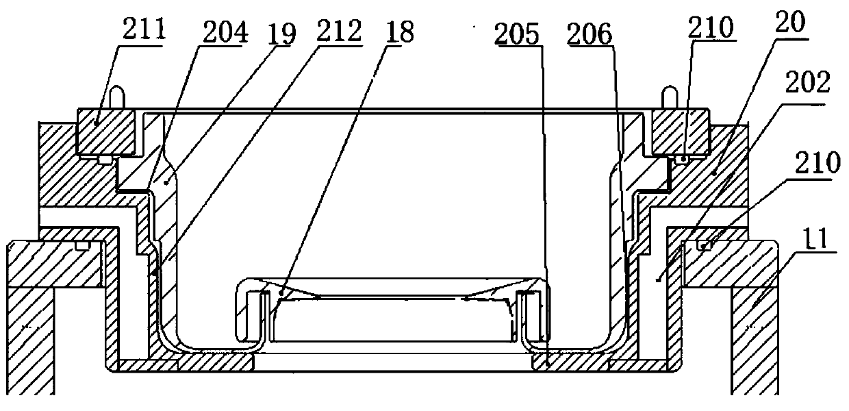 Cooling assembly of magnetron sputtering reaction chamber and magnetron sputtering equipment thereof