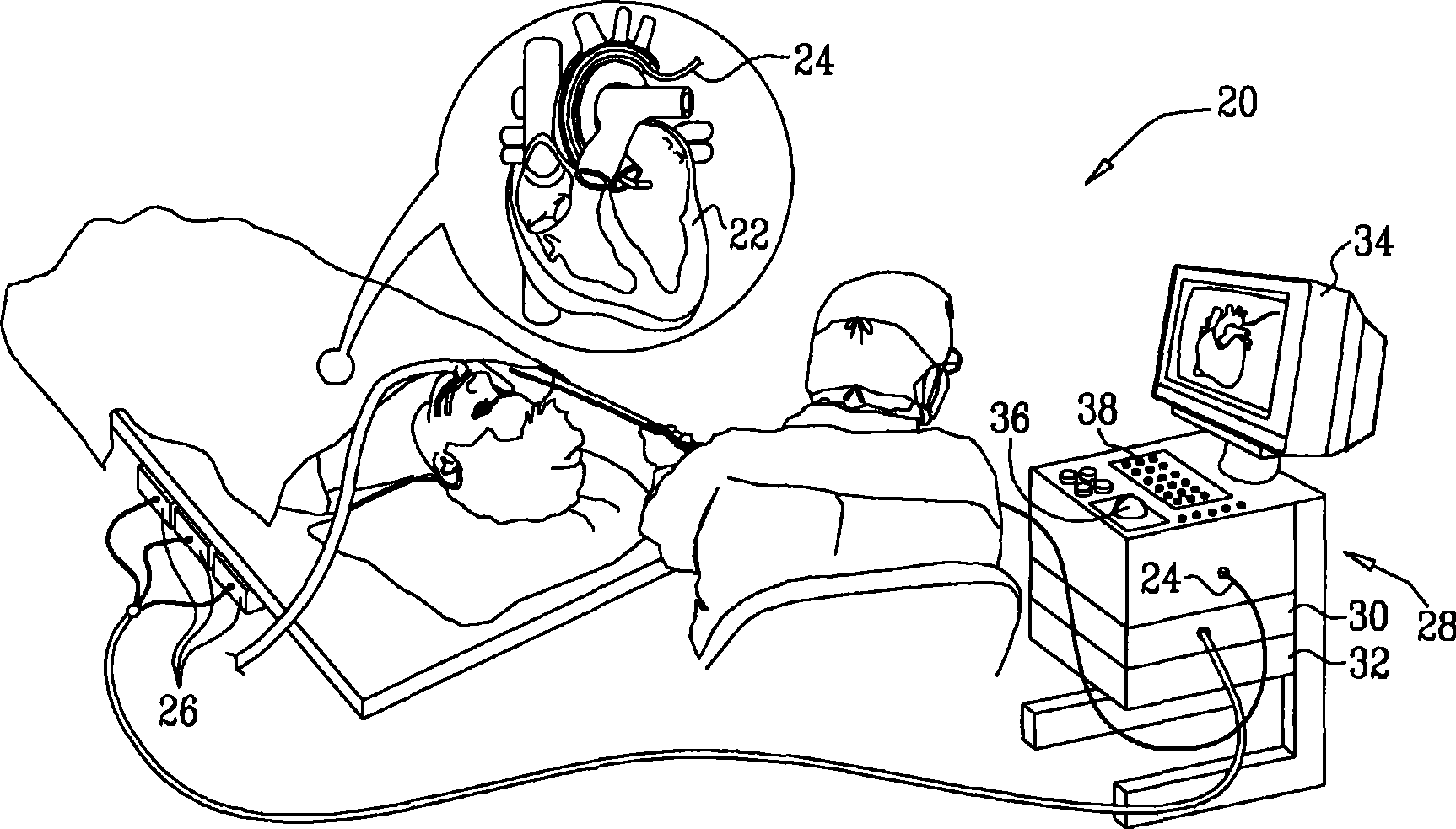 Anatomical modeling from a 3-d image and surface mapping