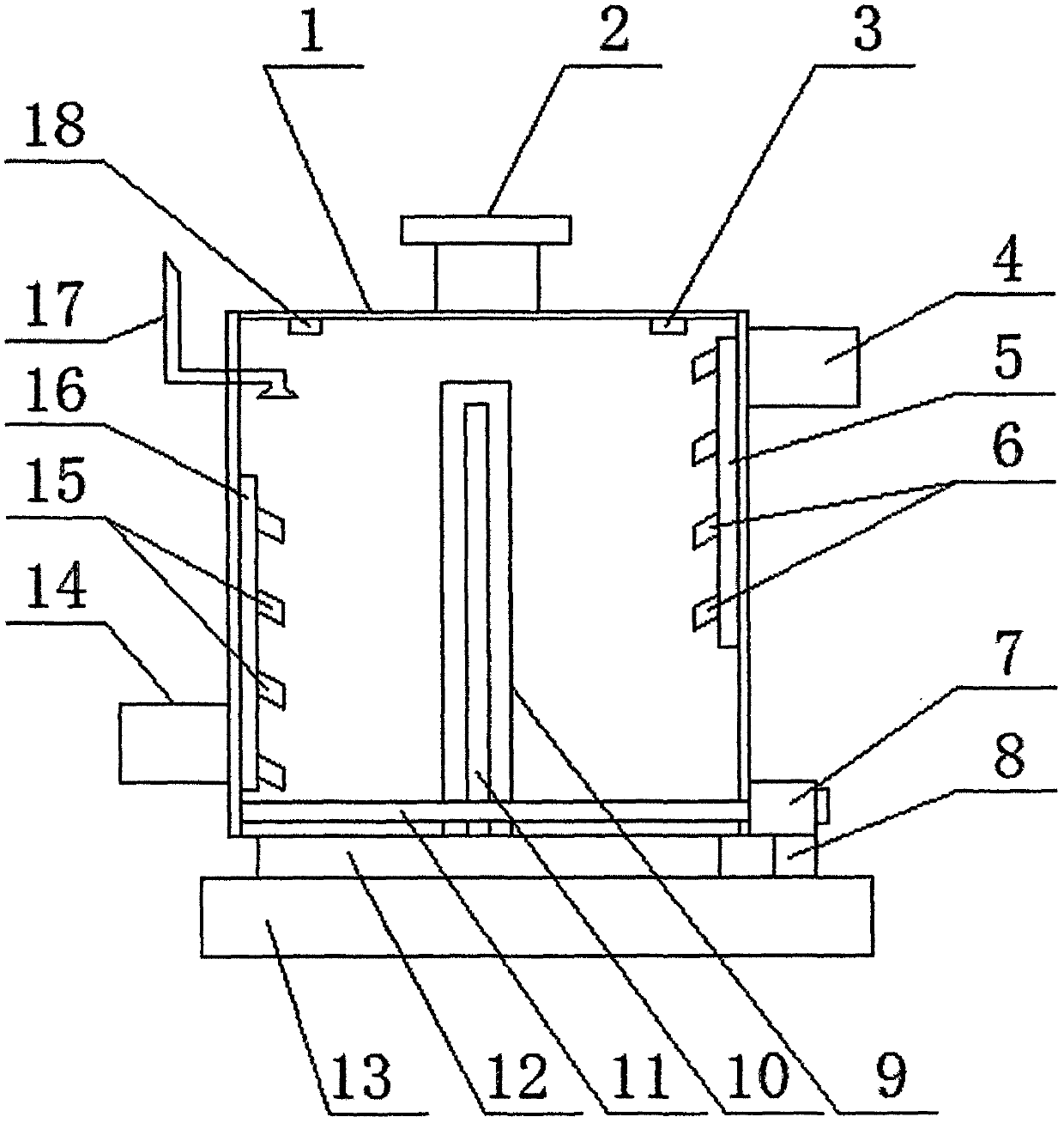 Tea leaf machine equipment with spiral air supply device