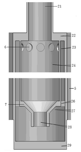 Ventilation cooling sand core for casting cylinder jacket of diesel engine and manufacturing method thereof