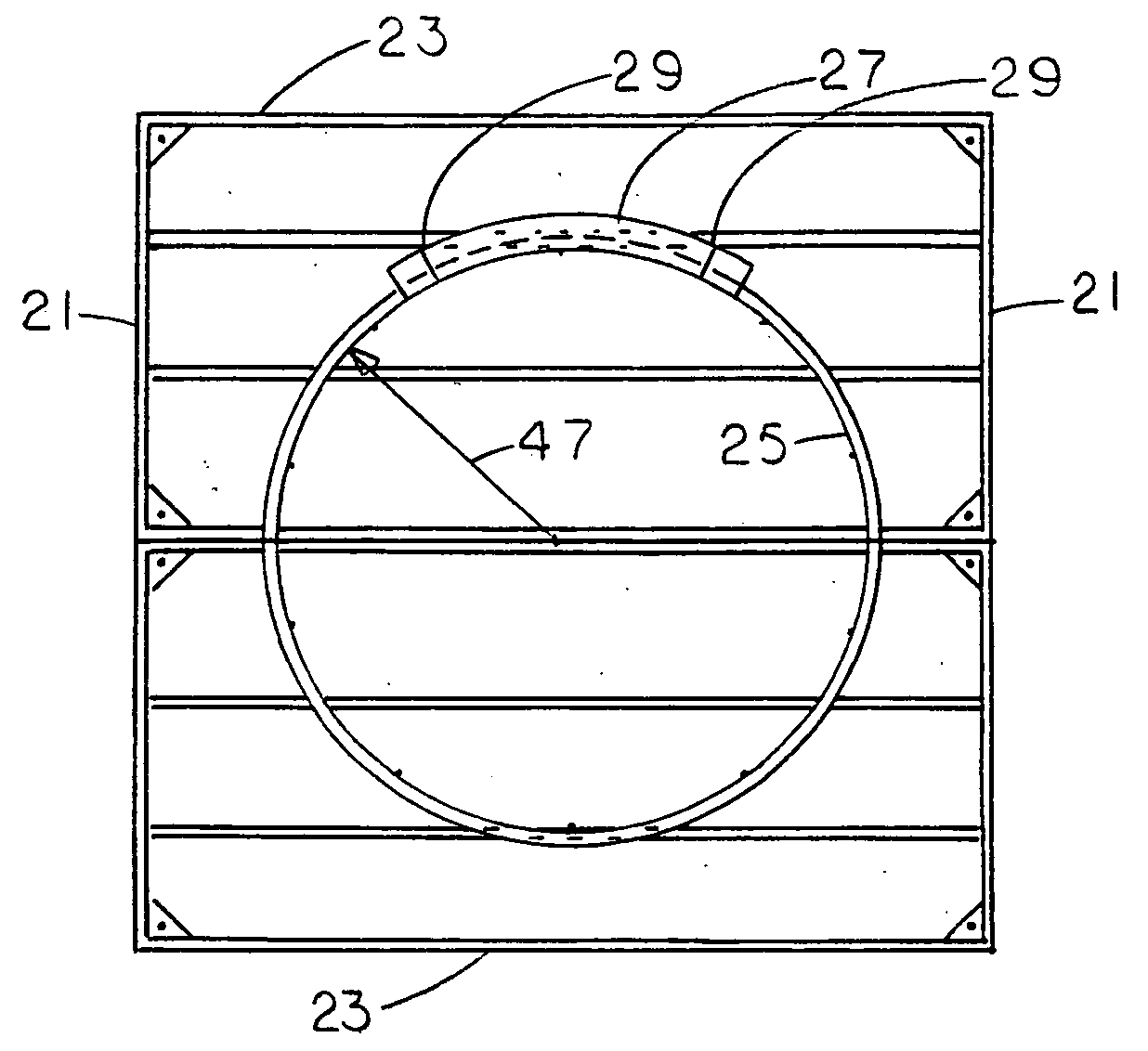 Form for constructing a thrower's circle