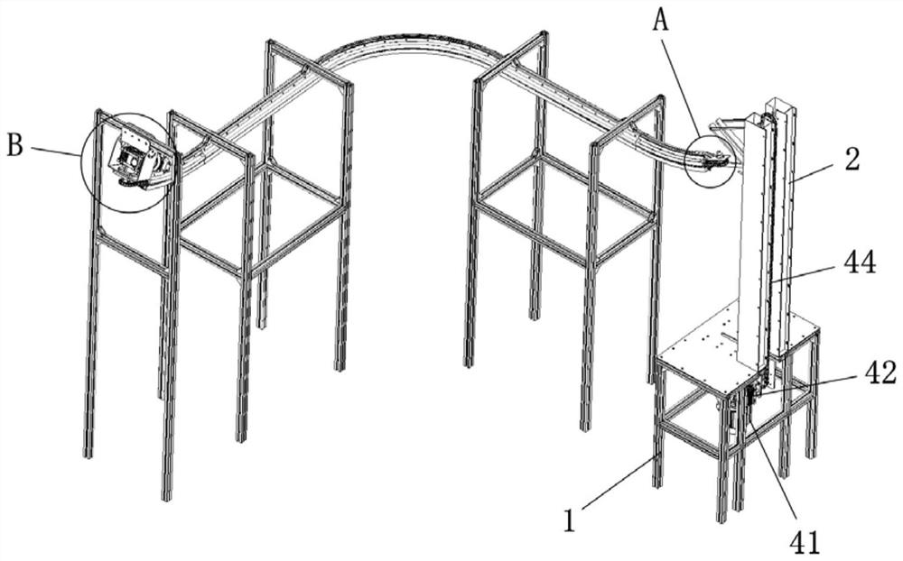 A hanging sorting device