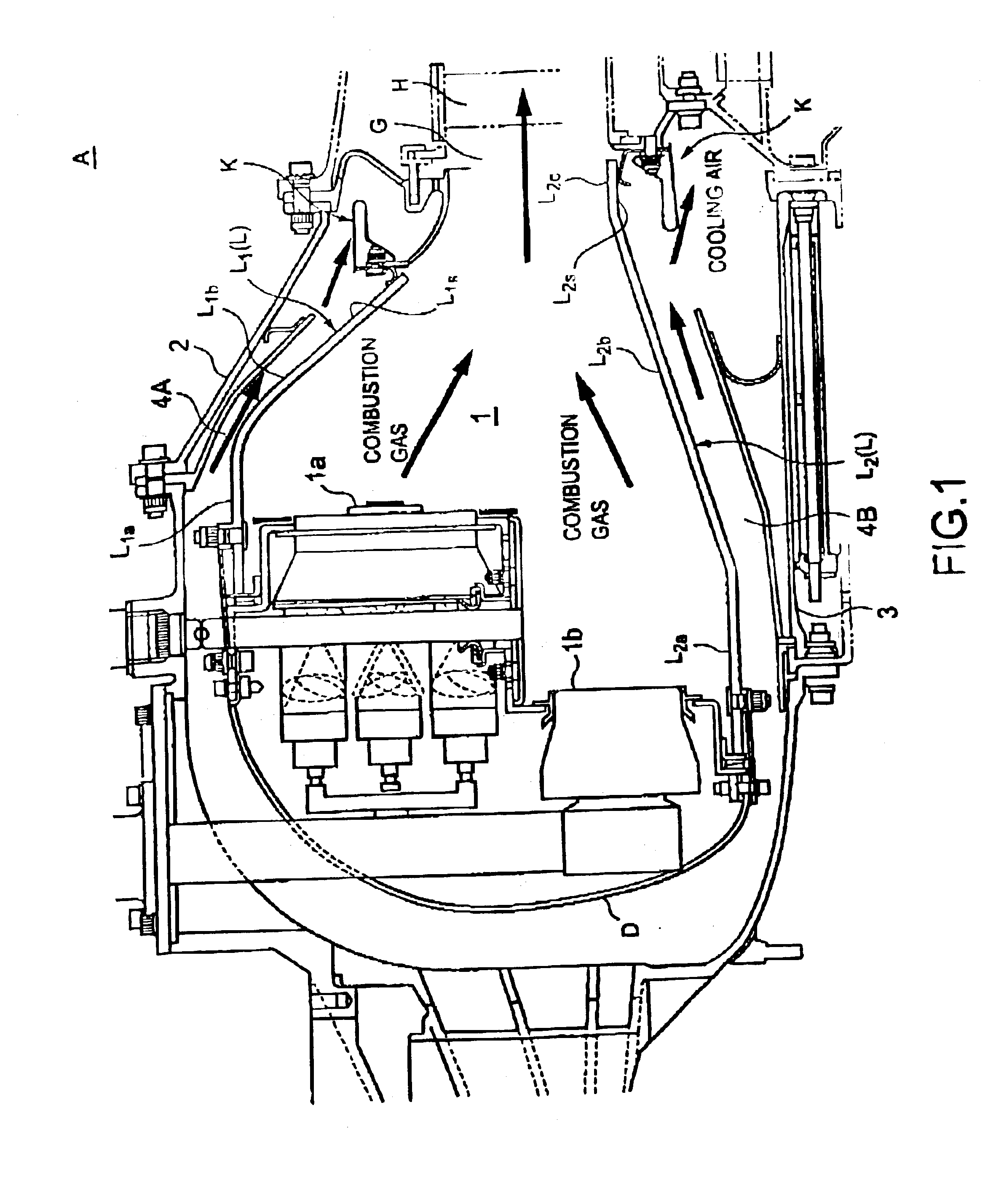 Sealing structure for combustor liner