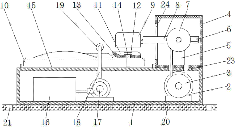 Automatic cleaning device used for instrument panel of automobile