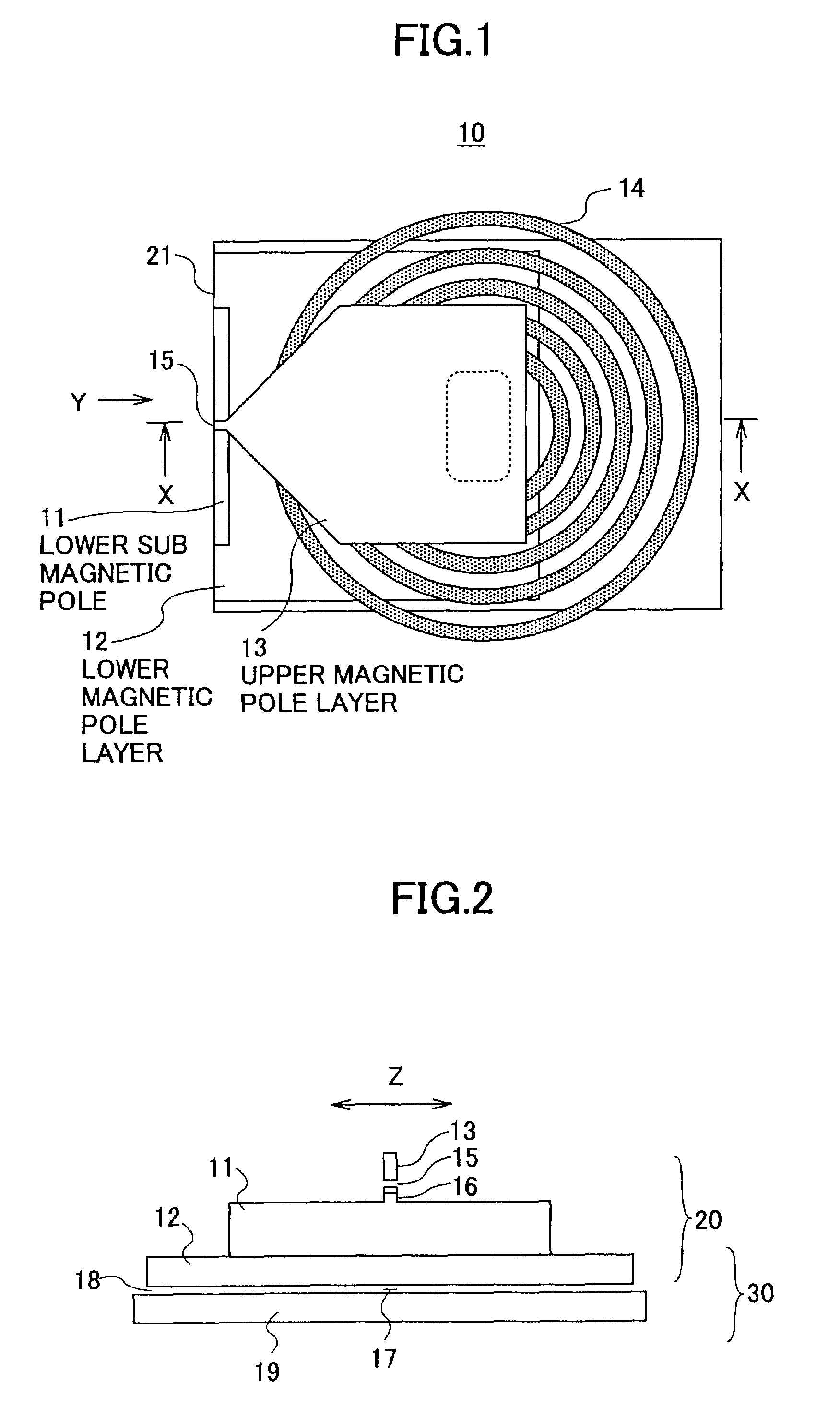 Recording magnetic head and magnetic storage device using the same