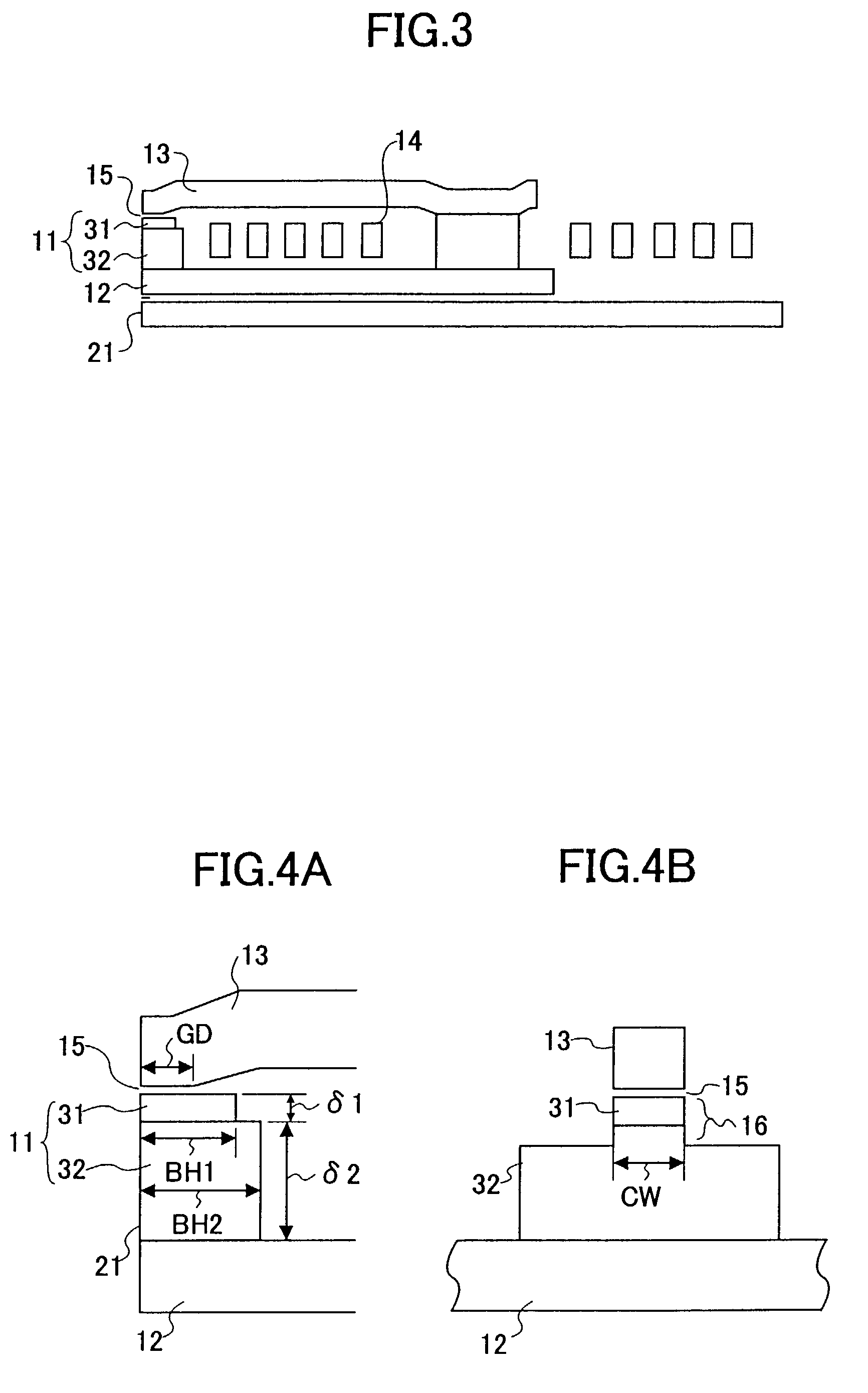Recording magnetic head and magnetic storage device using the same