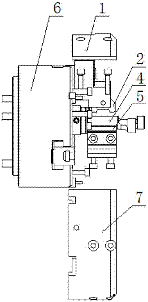 Clamping equipment special for large crankshaft turning eccentric machining