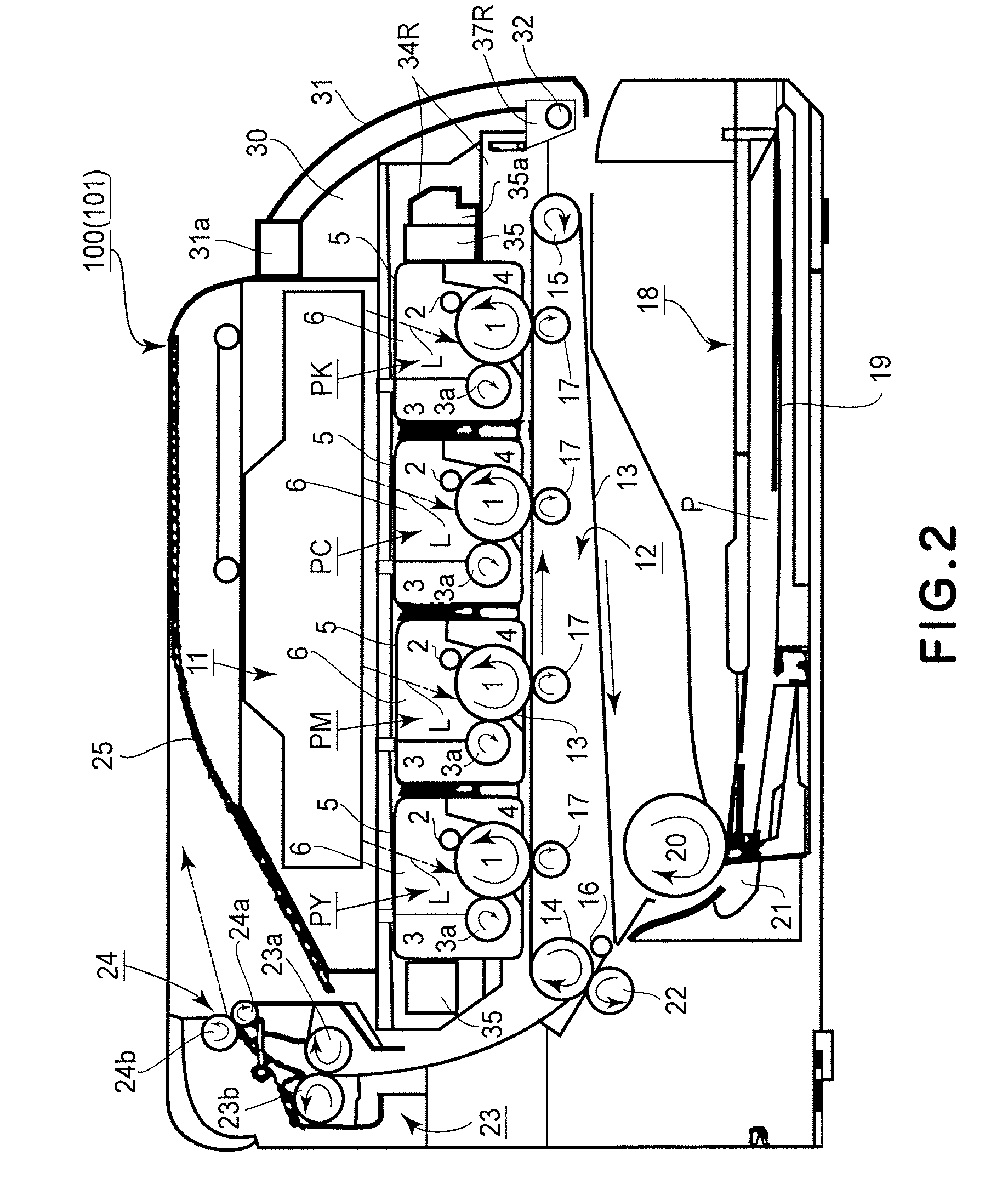 Electrophotographic image forming apparatus including a tray for carrying a process cartridge