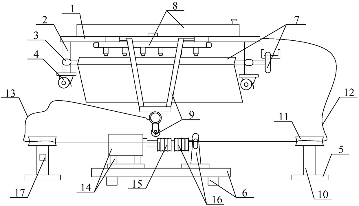 Multifunctional chicken-breeding feces removing machine convenient to mount