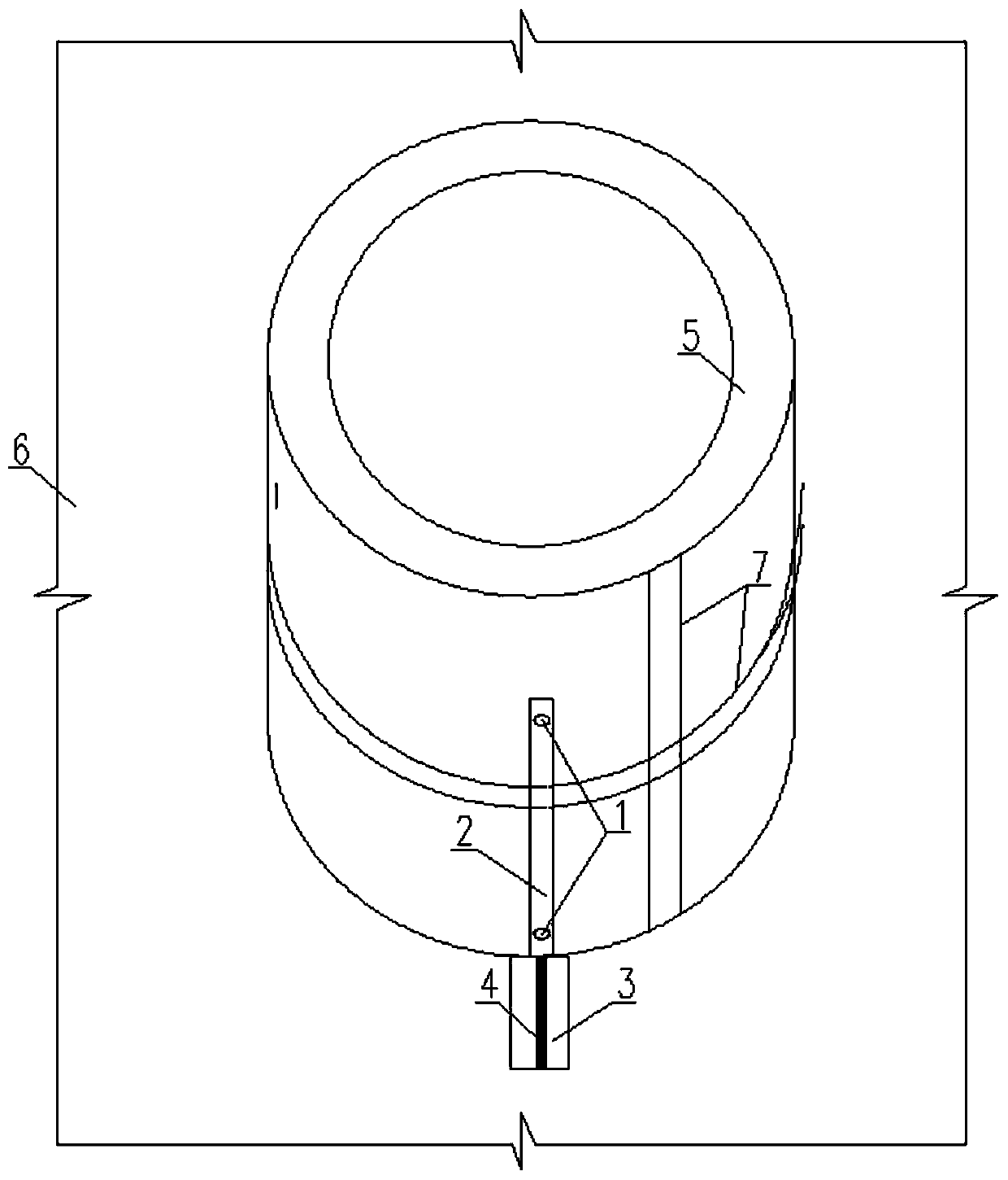 Device and installation method for precision control of pre-embedded components of push-pull device in nuclear power plant