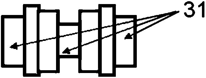 Rectangular four-way ridge waveguide power divider based on metal ridge