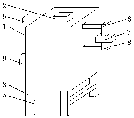 Crushing and grinding device for wheat processing