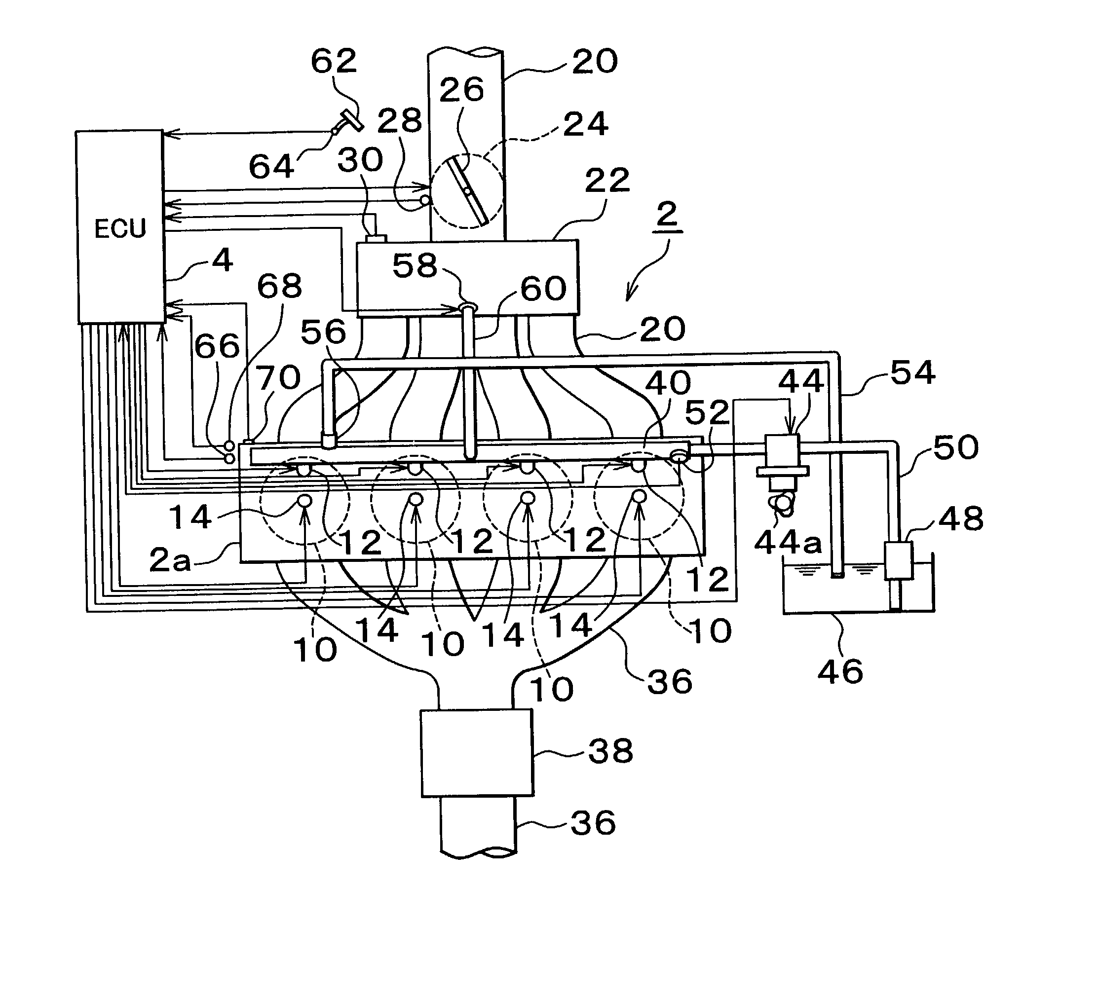 Fuel injection device of cylinder injection type internal combustion engine and fuel injection method thereof