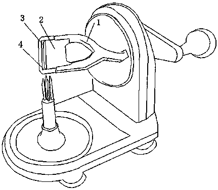 Fruit peeling tool for fruit peeler