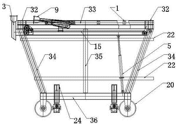 Mounting machine for steel arch of tunnel and mounting method of steel arch