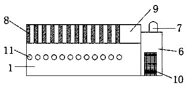 Transmission device for packaging box processing