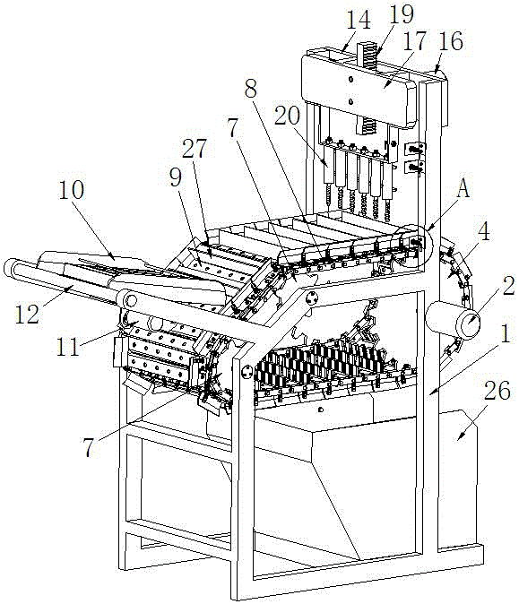 A profile automatic punching machine
