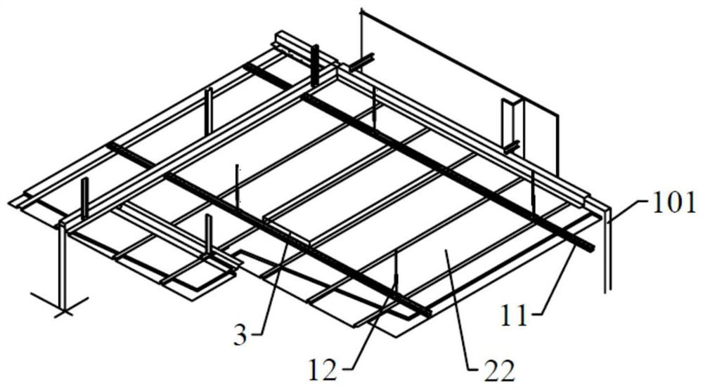 Passenger cabin deck structure and ship