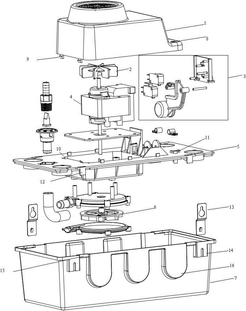 Condensation pump assembly