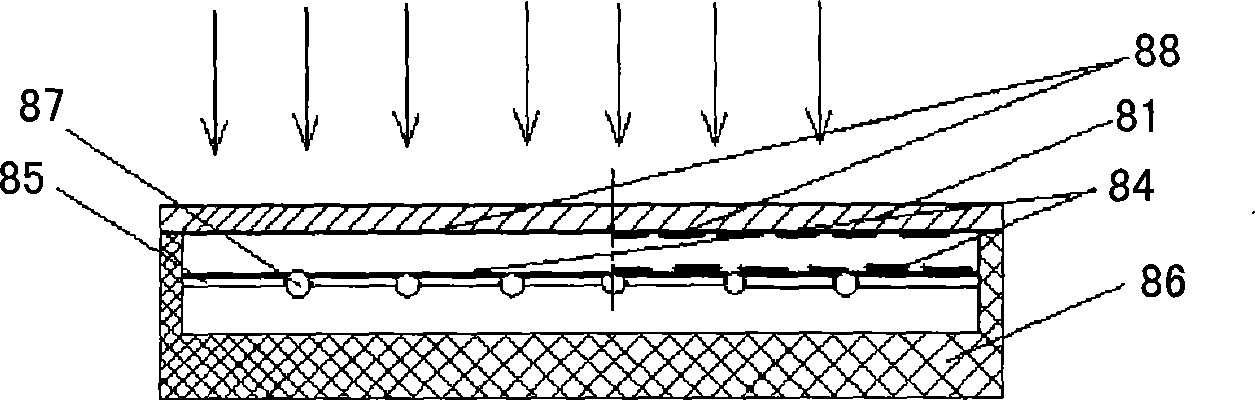 Flat-plate solar heat collector