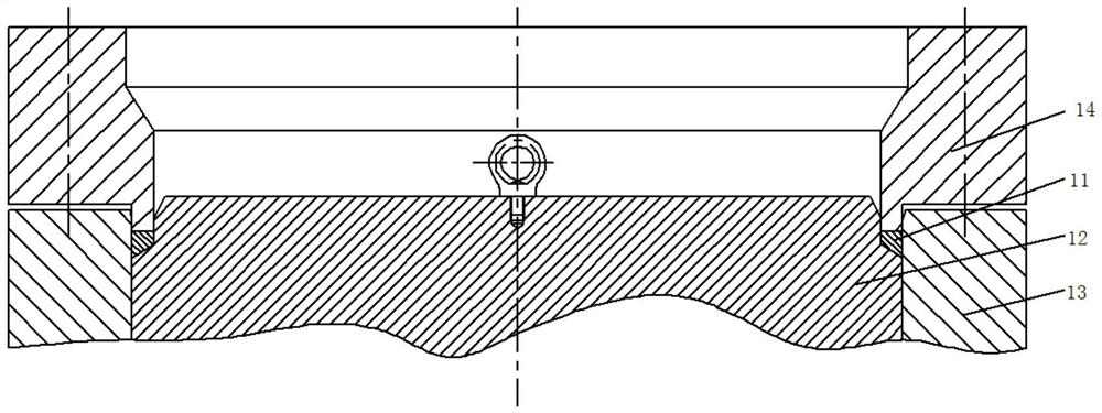 Sealing device for hydraulic pump of nuclear power station