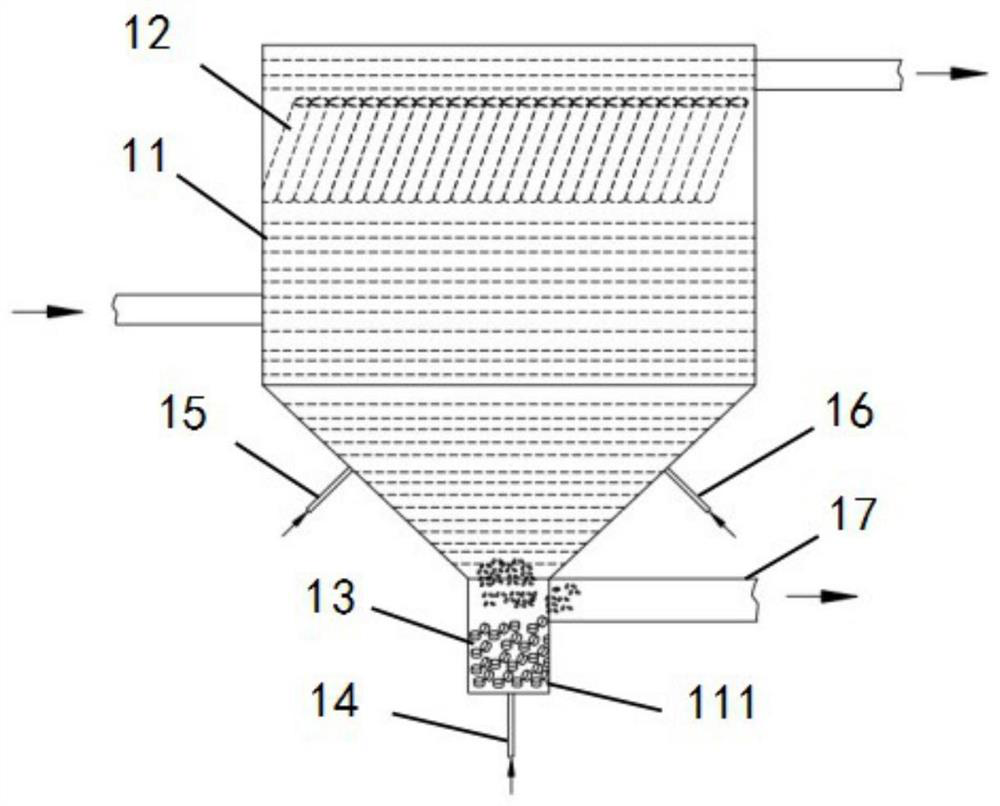 Inclined tube sedimentation tank cleaning device and cleaning method