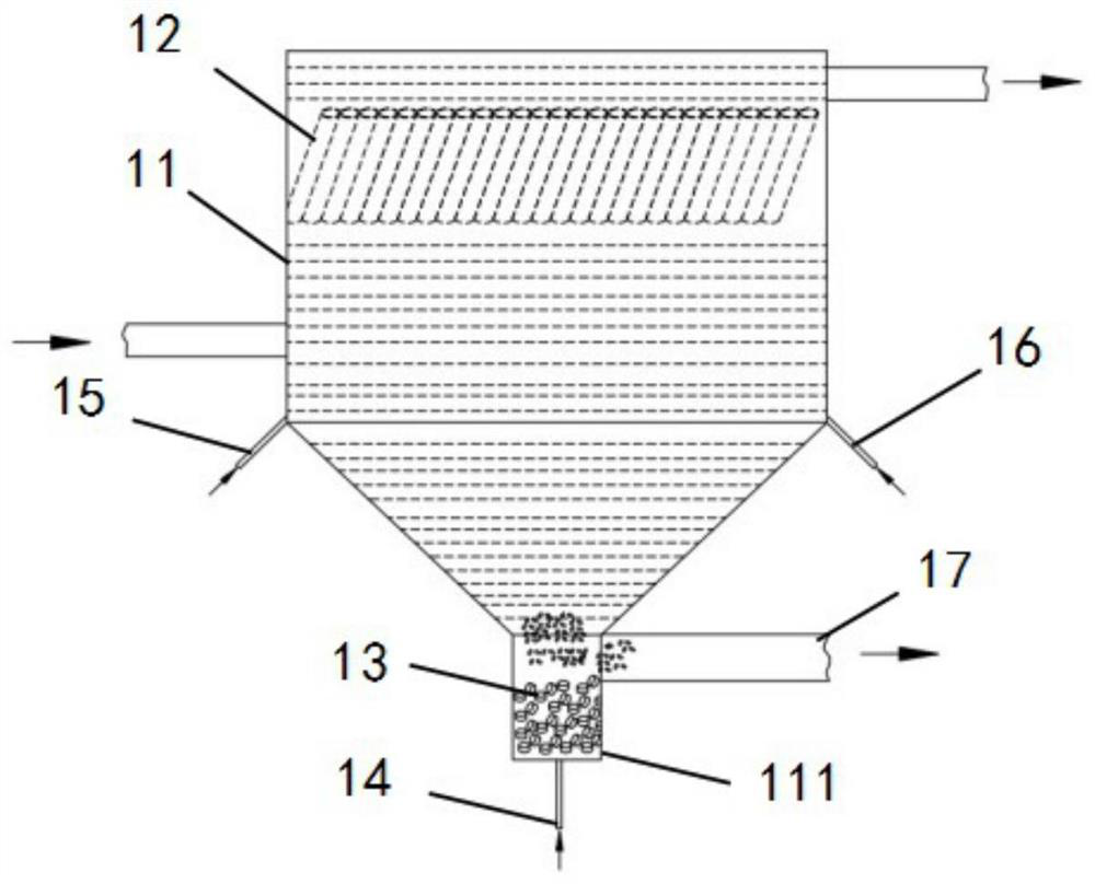 Inclined tube sedimentation tank cleaning device and cleaning method