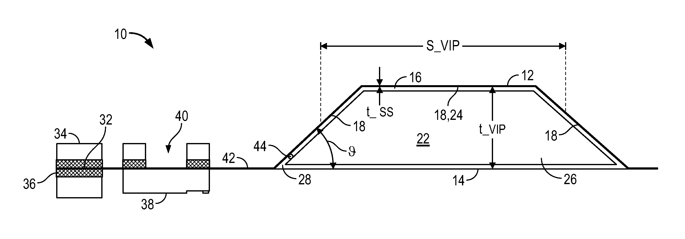 Vacuum Insulated Panels of Arbitrary Size and Method for Manufacturing the Panels