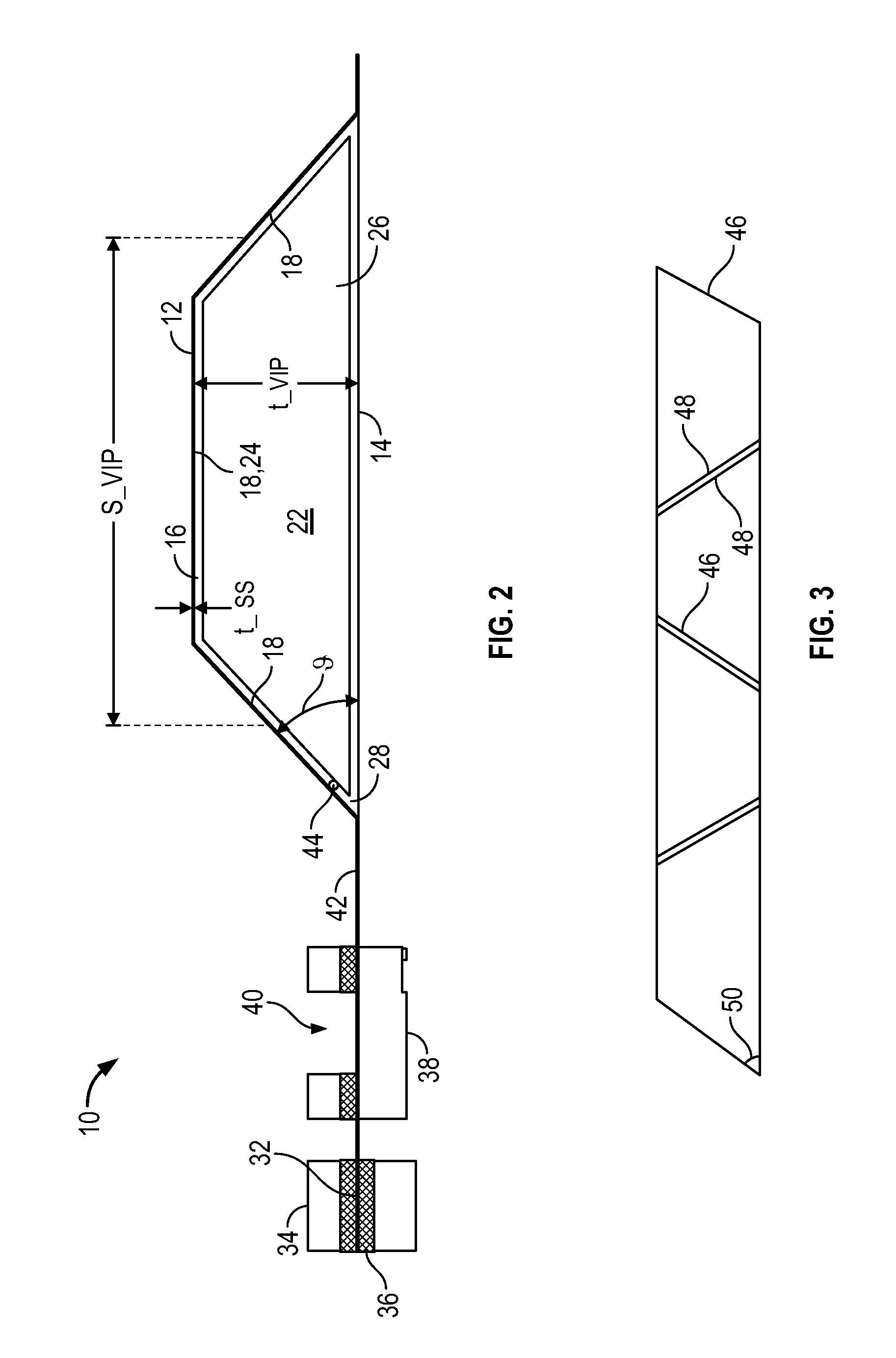 Vacuum Insulated Panels of Arbitrary Size and Method for Manufacturing the Panels