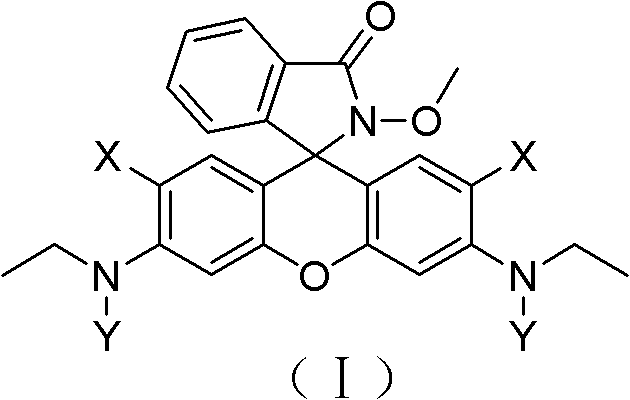 Method for detecting benzoyl peroxide content of flour simply, conveniently and quickly