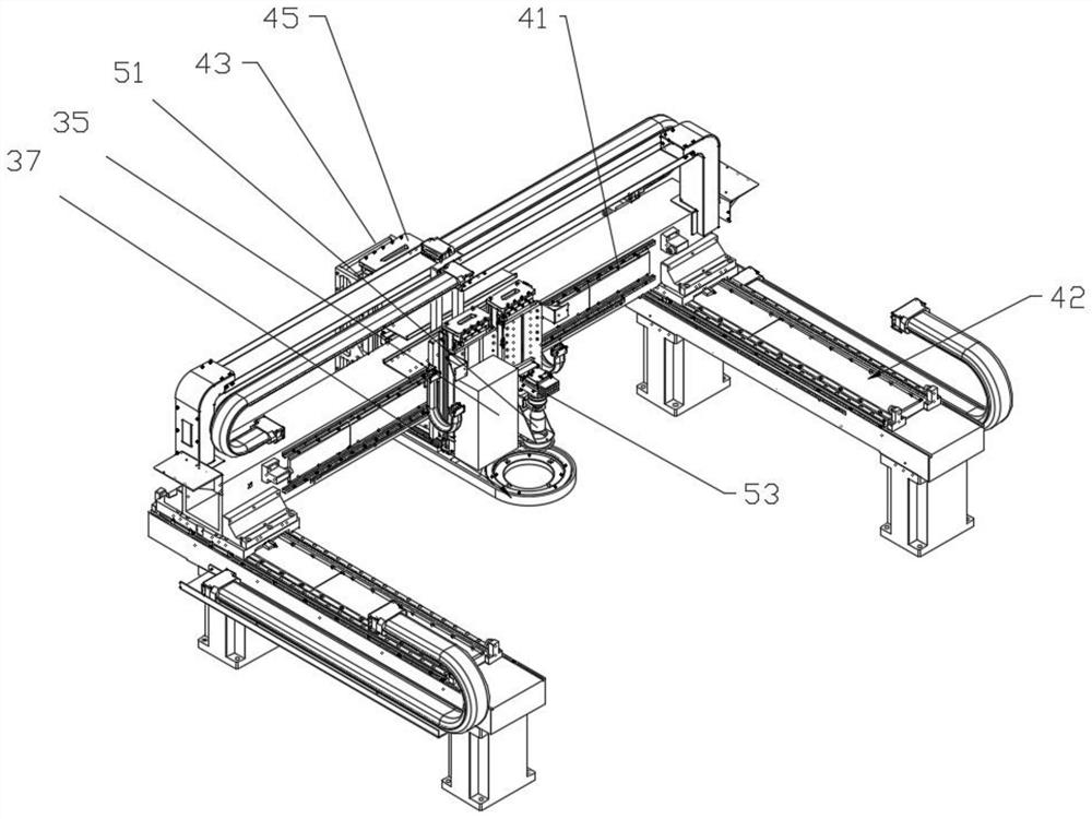 Wafer ring taking and mounting device and wafer ring taking and mounting method