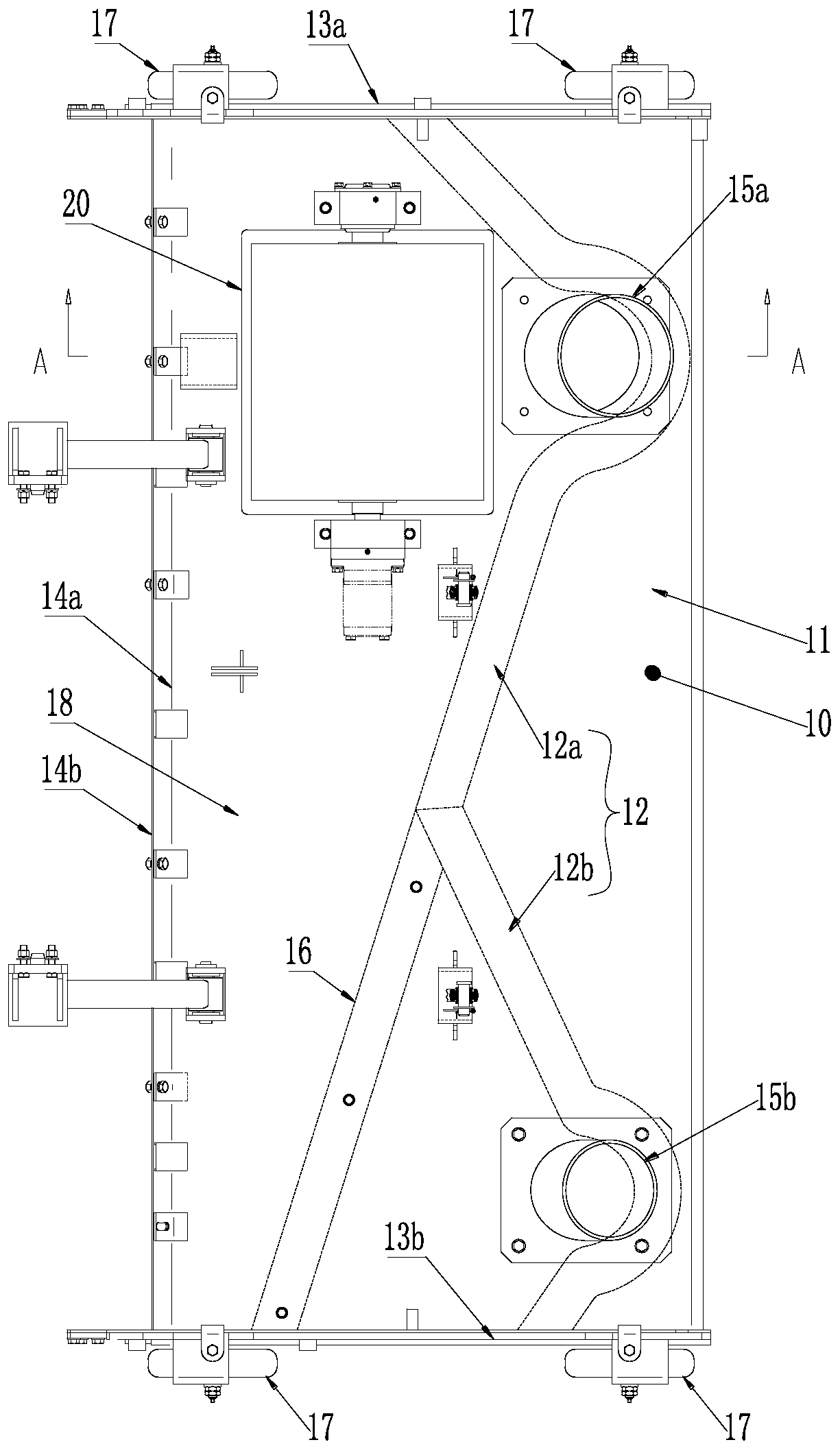 Nozzle devices and road cleaning equipment