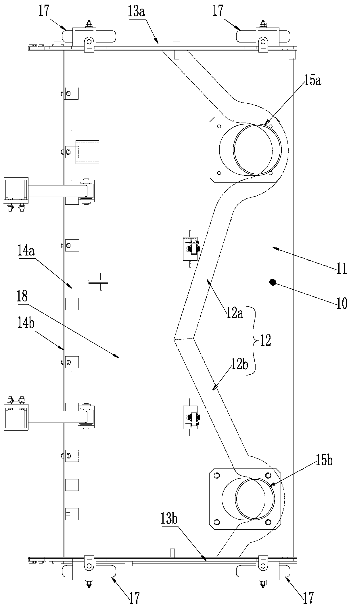 Nozzle devices and road cleaning equipment